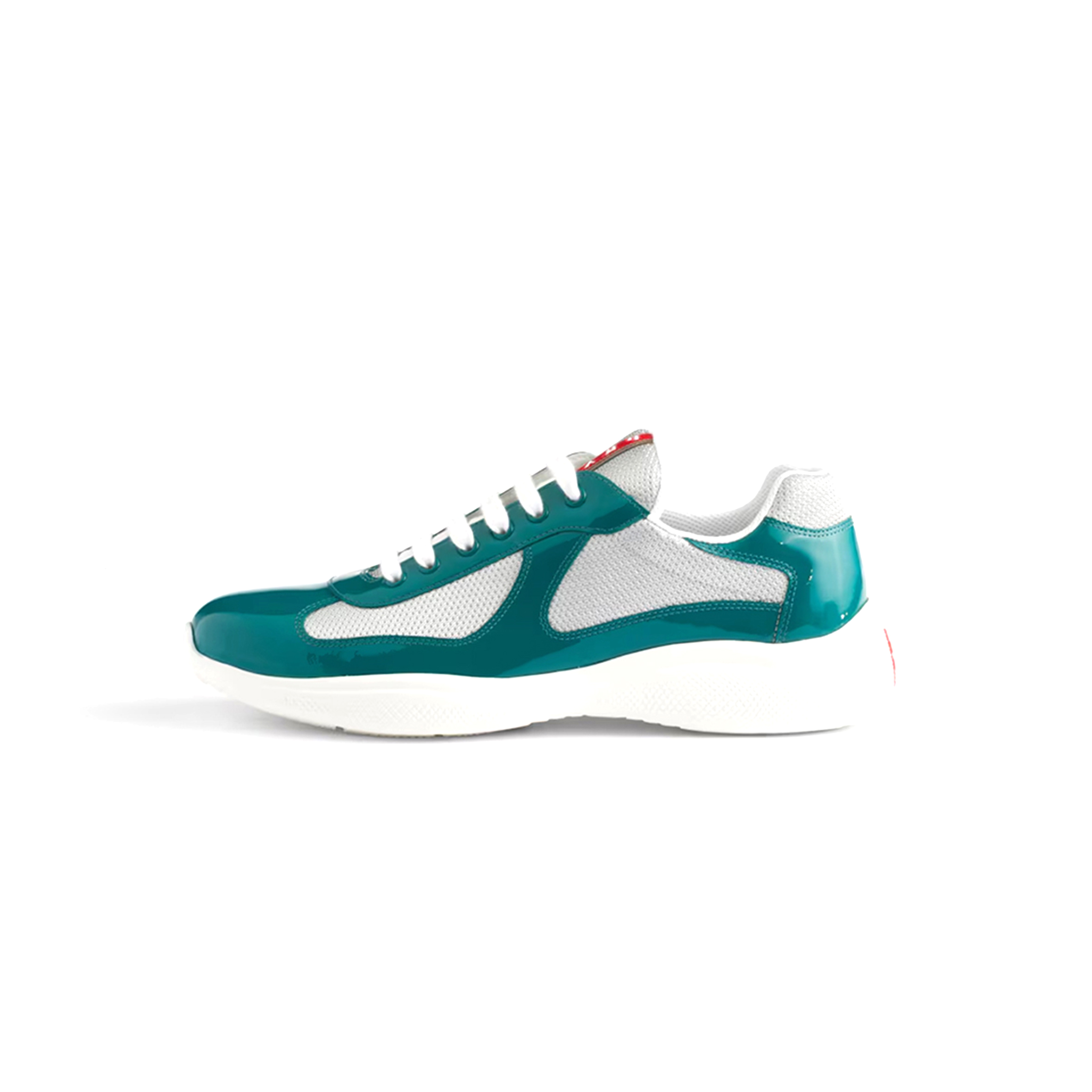 Pra*a patent leather and technical fabric Pra*a america''s cup sneakers 4e3400_asz_f04b7_f_g000